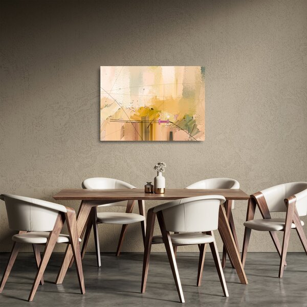 Sklenený obraz - Abstrakcia, olejomaľba (70x50 cm)
