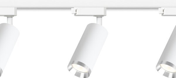 Bodové svietidlo v lištovom systéme MICA 3xGU10/10W/230V biele/matný chróm