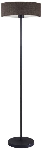 LED stojacia lampa TUNJA 1xE27/20W/230V priemer 38 cm čierna/hnedá