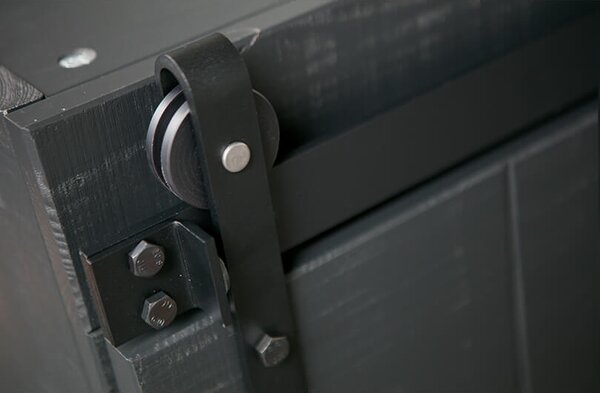 MUZZA SKRIŇA S POSUVNÝMI DVERAMI SLIDE BARN ČIERNA