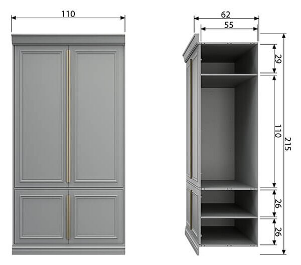 MUZZA SKRIŇA ORGANIZE 62 CM