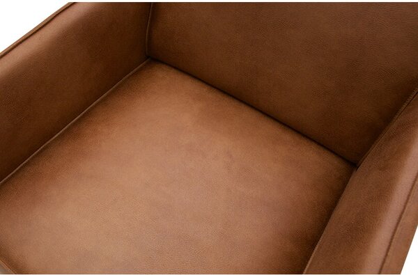 MUZZA Kreslo statement classic cognac