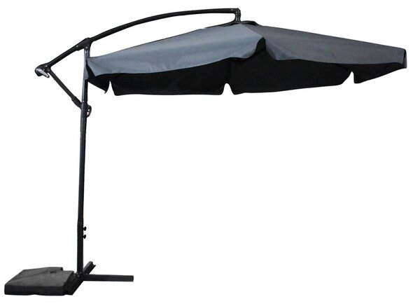 TRENDIE Záhradný slnečník Summer - tmavo sivý 300 cm