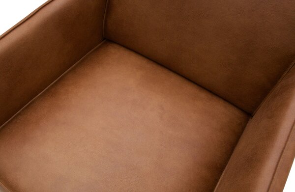 MUZZA Kreslo statement classic cognac