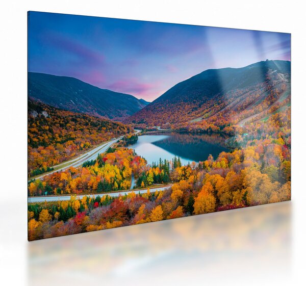 Sklenený obraz - White Mountain, New Hampshire, USA (70x50 cm)