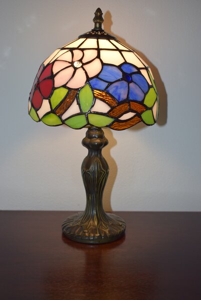 Lampy Tiffany Tiffany stolná lampa Clasflow 104 Huizhou Oufu Lighting v.36xš.20, sklo/kov,40W