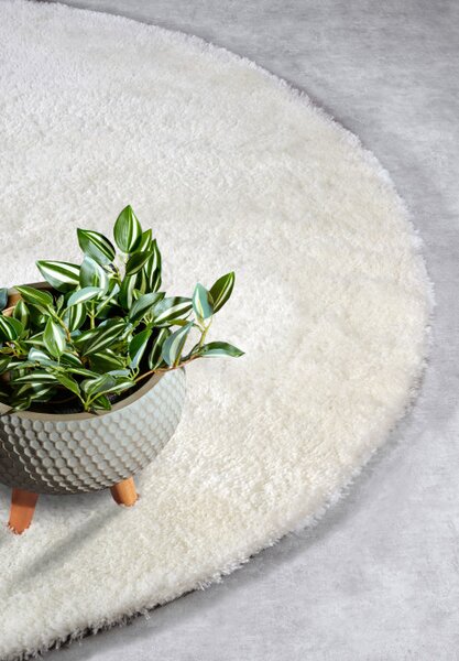 Koberec Hanse Home Myk Olaf ivory / biely kruh