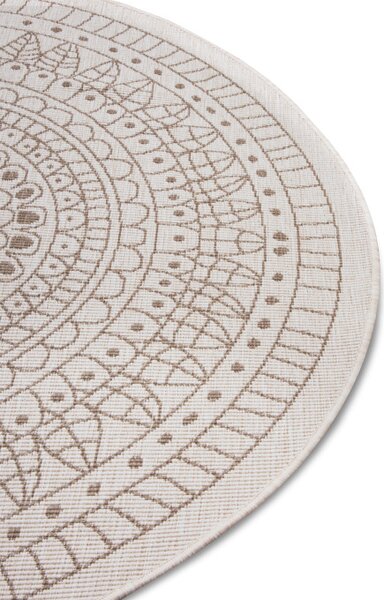 Obojstranný koberec Hanse Home Twin Porto linen kruh