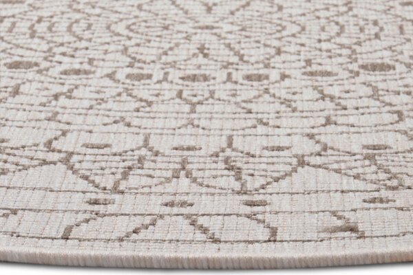 Obojstranný koberec Hanse Home Twin Porto linen kruh