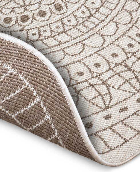 Obojstranný koberec Hanse Home Twin Porto linen kruh
