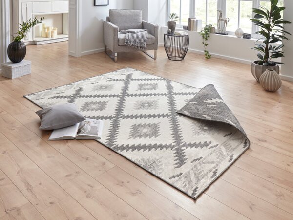 Obojstranný koberec Hanse Home Twin Supreme Malibu sivý / krémový