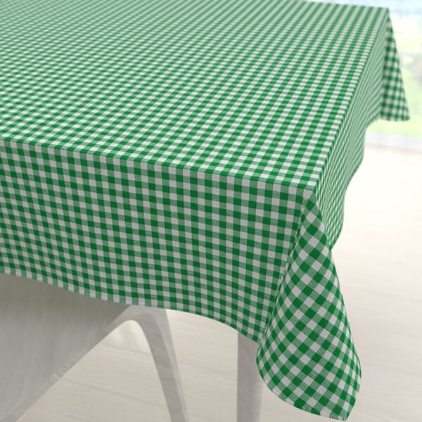 Biante Bavlnený štvorcový obrus Sandra SA-058 Zeleno-biele kocky 40x40 cm