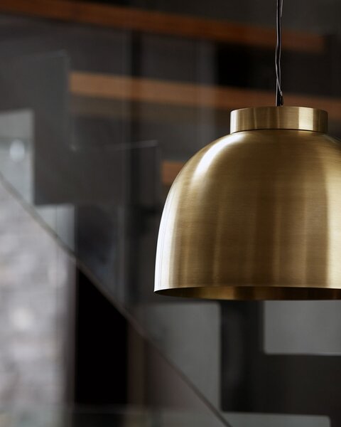 MUZZA STROPNÁ LAMPA BOWL MOSADZNÁ STREDNÁ