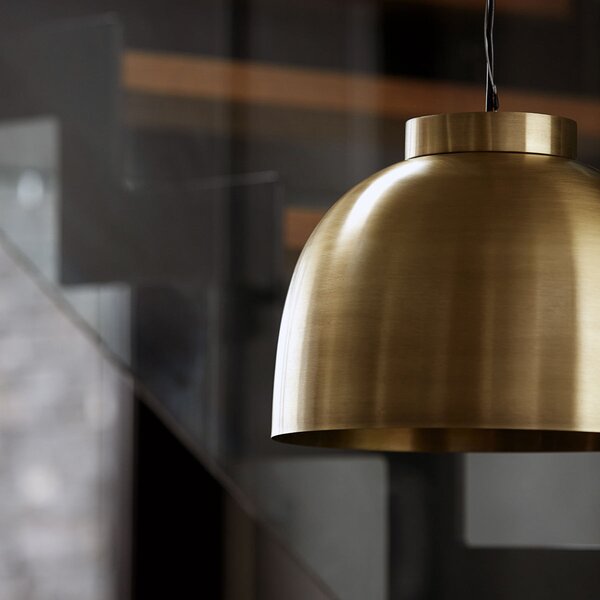 MUZZA STROPNÁ LAMPA BOWL MOSADZNÁ STREDNÁ