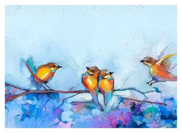 Sklenený obraz - Prebudenie prírody (70x50 cm)