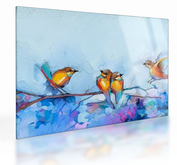 Sklenený obraz - Prebudenie prírody (70x50 cm)