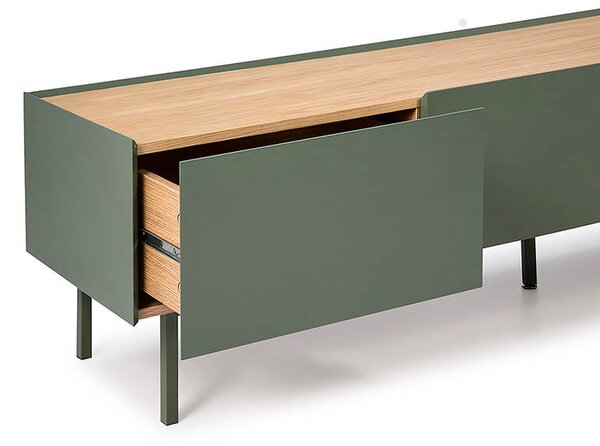 MUZZA TV SKRINKA ARISTA ZELENÁ 180 X 45 CM
