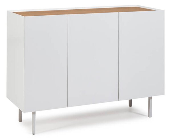 MUZZA KOMODA ARISTA 3-DVEROVÁ BIELA ​​110 X 85 CM