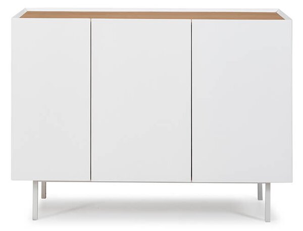 MUZZA KOMODA ARISTA 3-DVEROVÁ BIELA ​​110 X 85 CM