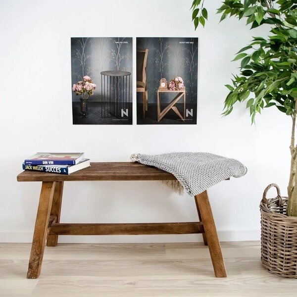 Hnedá drevená záhradná lavica Barcelona – House Nordic