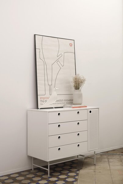 MUZZA KOMODA PUNTO MALÁ BIELA ​​80 X 97