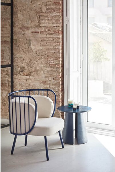 MUZZA ODKLADACÍ STOLÍK CEP MODRÝ 50 X 50