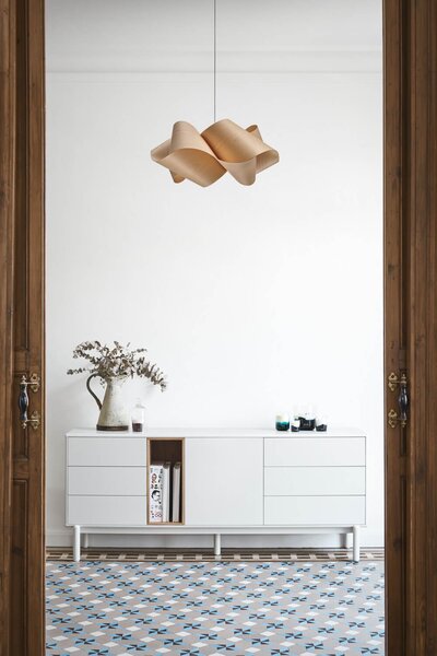 MUZZA KOMODA CORVO KRÉMOVÁ 76 X 180