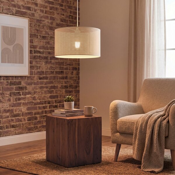 BRILAGI - Závesný luster na lanku SIRIJA MODERN 1xE27/60W/230V priemer 35 cm krémový
