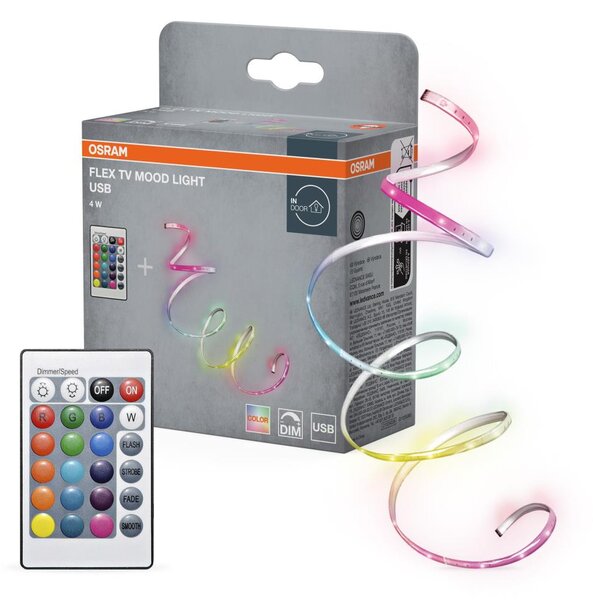 Osram - LED RGB Stmievateľný pás FLEX TV MOOD 1,5m LED/4W/5V + diaľkové ovládanie