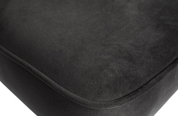 MUZZA BAROVÁ STOLIČKA VOGUE VELVET ČIERNA 80 CM
