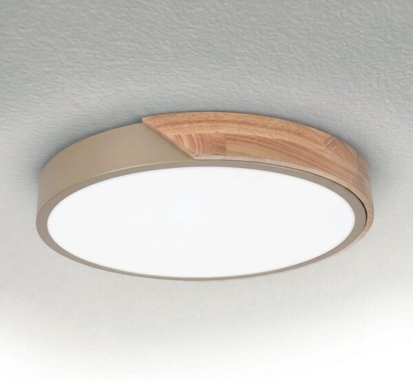 BRILAGI - LED Stropné svietidlo PILANA LED/24W/230V dub/béžová priemer 30 cm