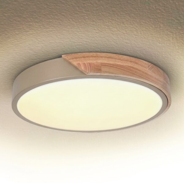 BRILAGI - Stmievateľné LED svietidlo PILANA LED/48W/230V dub/béžová priemer 40 cm + DO