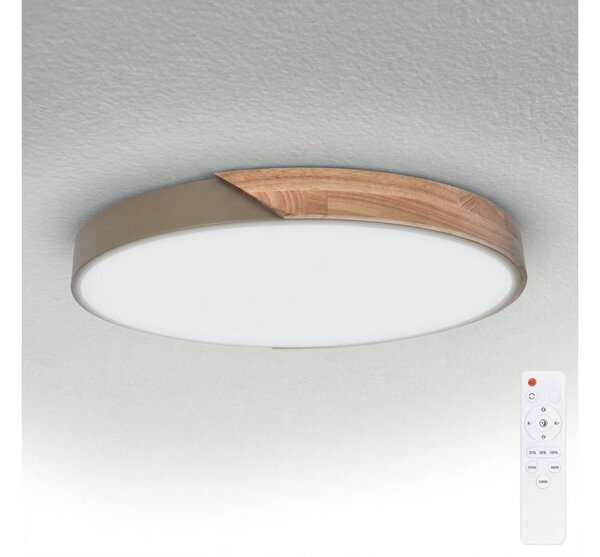 BRILAGI - stmievateľné LED svietidlo PILANA LED/60W/230V dub/béžová priemer 60 cm + diaľkové ovládanie
