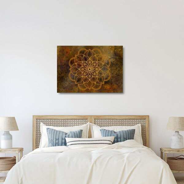 Sklenený obraz - Mandala radosti (70x50 cm)