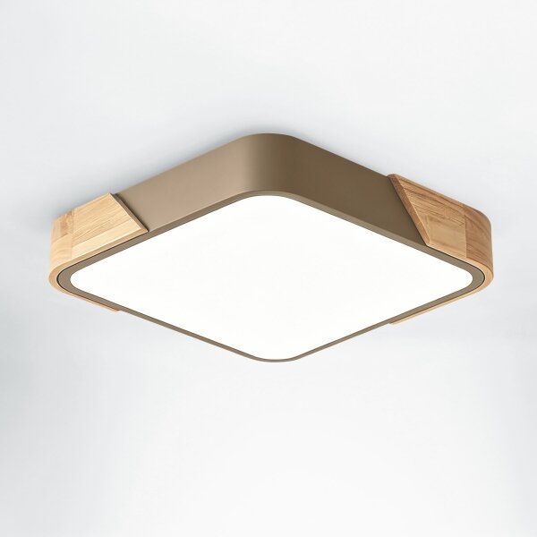 BRILAGI - LED stropné svietidlo PILANA SQUARE LED/24W/230V dub/béžová 32x32 cm