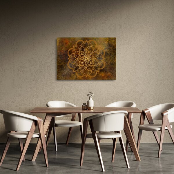 Sklenený obraz - Mandala radosti (70x50 cm)