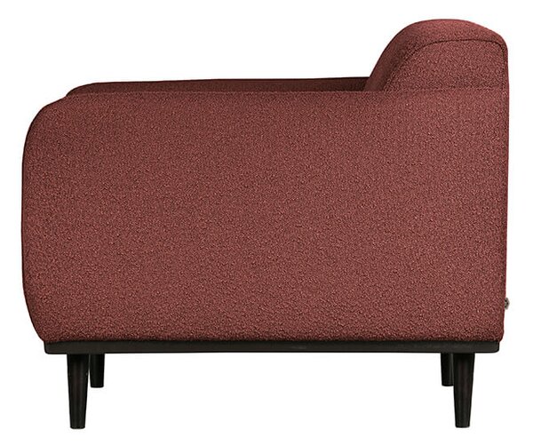 MUZZA Kreslo statement classic bouclé červené