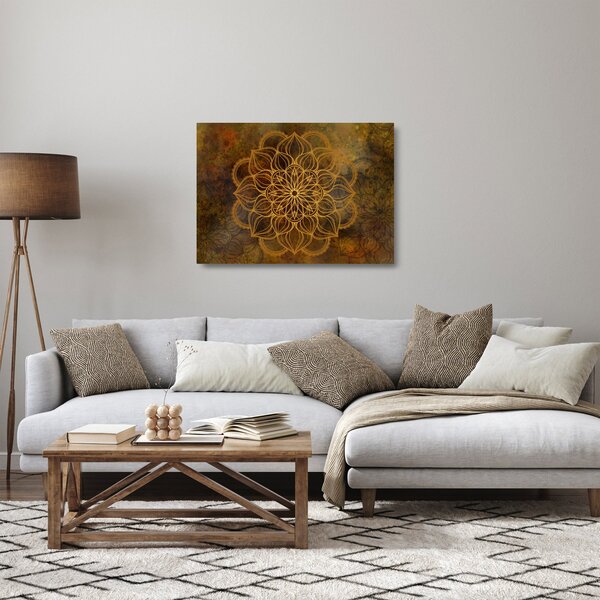 Sklenený obraz - Mandala radosti (70x50 cm)