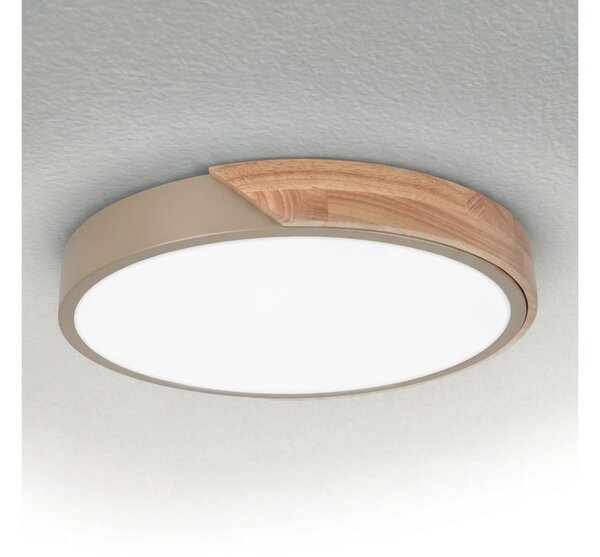 BRILAGI - LED Stropné svietidlo PILANA LED/24W/230V dub/béžová priemer 30 cm