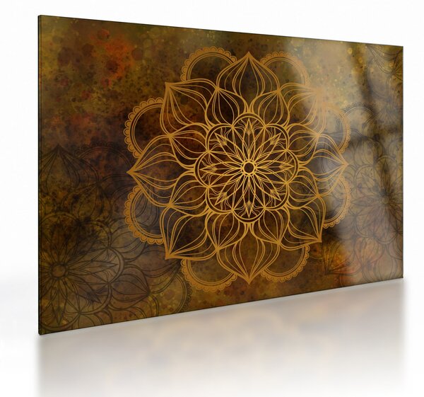 Sklenený obraz - Mandala radosti (70x50 cm)