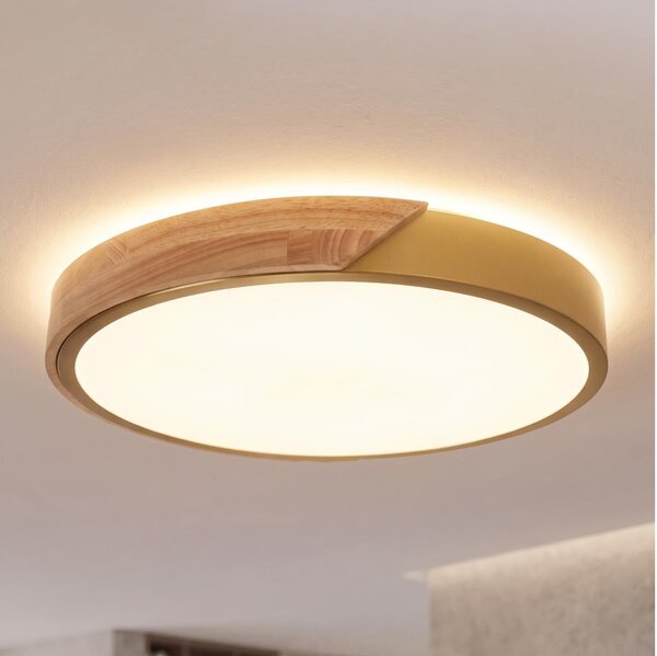 BRILAGI - LED Stropné svietidlo PILANA LED/24W/230V dub/zlatá pr. 30 cm