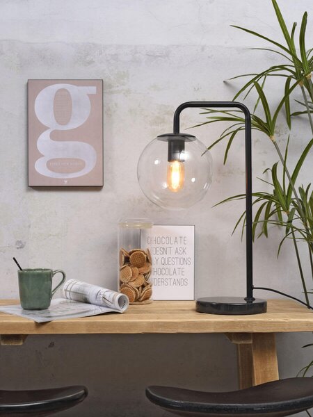 MUZZA STOLNÁ LAMPA WARSAW ČIERNA