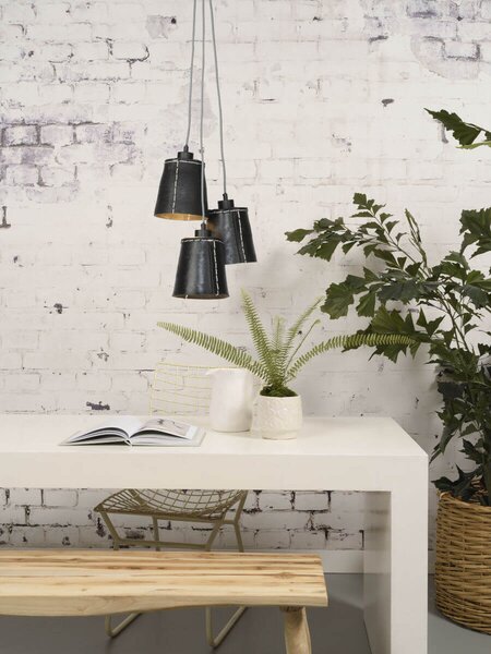 MUZZA STROPNÁ LAMPA AMAZON 3 TIENIDIEL S ČIERNA