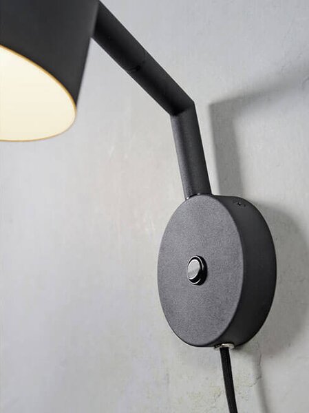 MUZZA NÁSTENNÁ LAMPA MARSEILLE ČIERNA