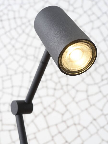 MUZZA STOLNÁ LAMPA MONTREAUX LED ČIERNA