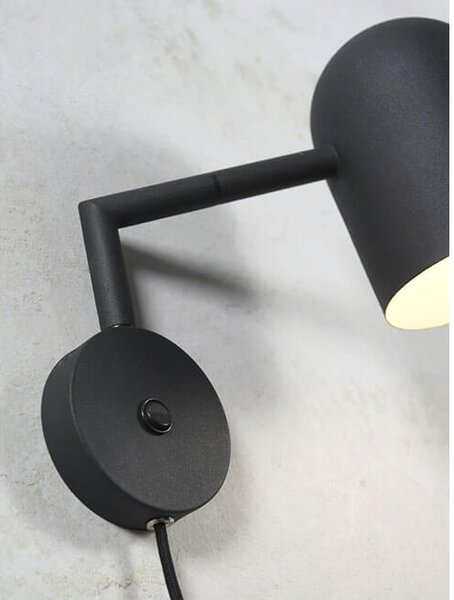 MUZZA NÁSTENNÁ LAMPA MARSEILLE ČIERNA