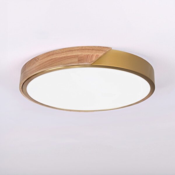 BRILAGI - LED Stropné svietidlo PILANA LED/24W/230V dub/zlatá pr. 30 cm