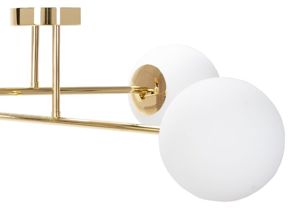 Toolight Tutumi, stropná lampa sklenené gule 4xE27 APP1248-4CP, zlatá lesklá, OSW-14037