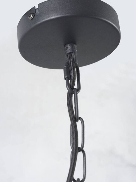 MUZZA STROPNÁ LAMPA FLORENCE S KVETINÁČOM ČIERNA