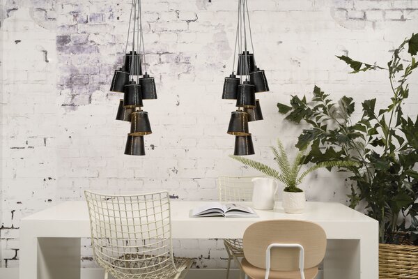 MUZZA STROPNÁ LAMPA AMAZON 7 TIENIDIEL S ČIERNA